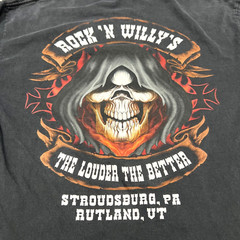 Rock N Willy’s Men’s Sz Large Pullover Sweatshirt Long Sleeve Graphic Tee Black