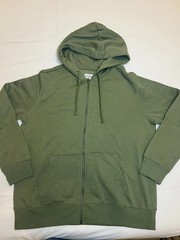 Goodfellow & Co Hooded Ultra Soft Fleece Zip-up Mens Sweatshirt Green Size L