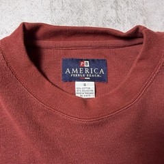 American Vintage Men’s S Red and Burgundy Sweatshirt – Excellent Condition