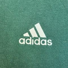 Adidas Sweatshirt Mens Large Green Crewneck Fleece Pullover Small Logo IU8893