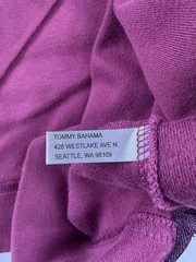 Tommy Bahama Men’s XL Burgundy 1/4 Zip Pima Cotton Pullover Sweatshirt