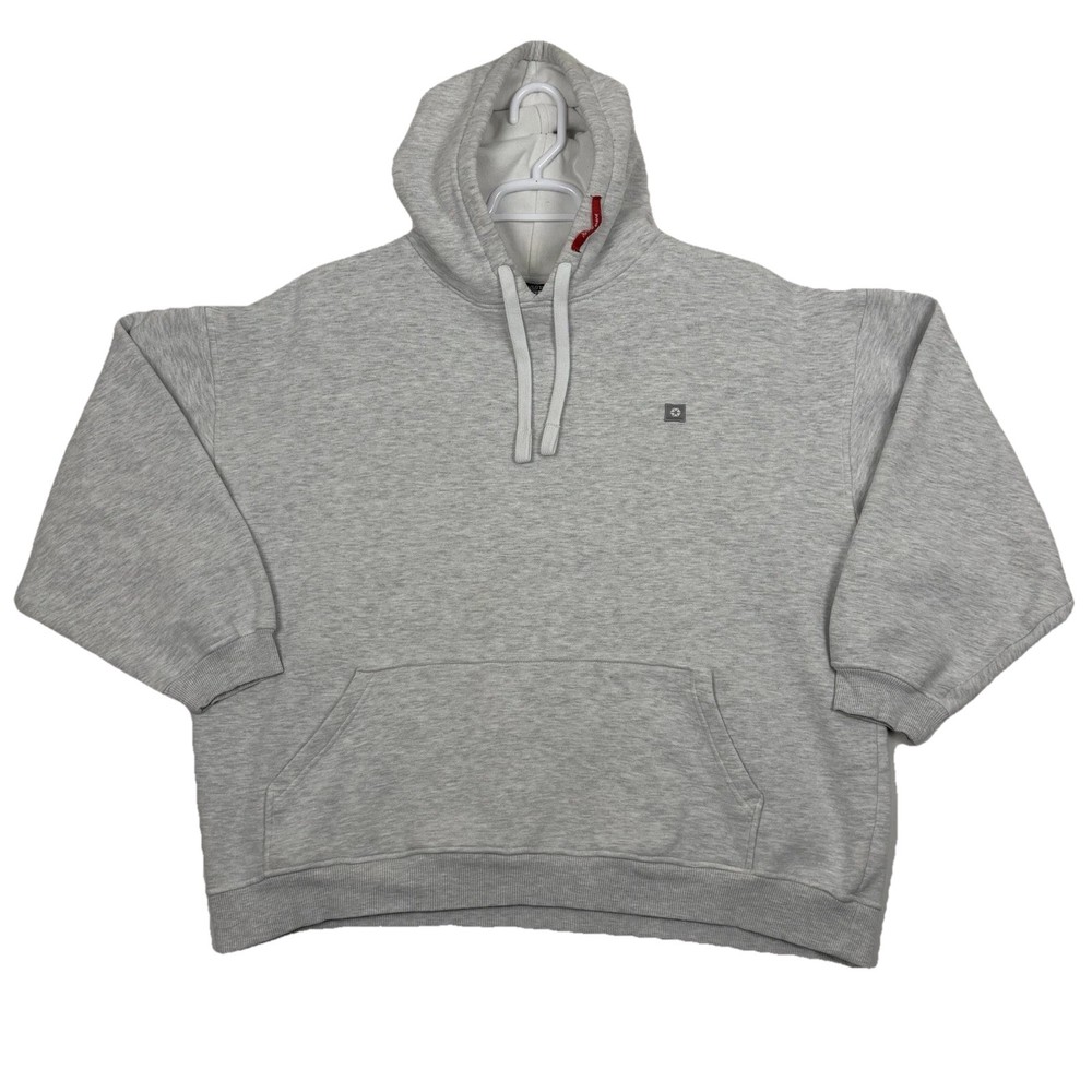 South Pole Pullover Hoodie Mens 2XL Gray Fleece Heavyweight Pocket Sweatshirt