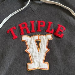 Vintage Triple Five Soul 555 Hoodie XL Y2K Mens Gray Pullover T55 Streetwear Rap