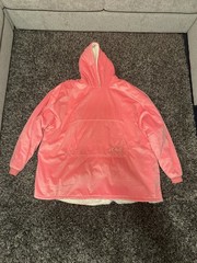 The Comfy Original Microfiber Wearable Blanket Hoodie Blue and Pink