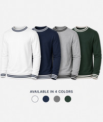 Premium Collegiate Crewneck Unisex Sweatshirt – Soft Cotton Blend for Everyday