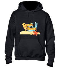 BEACH PLEASE HOODY HOODIE COOL SUMMER HOLIDAY CLOTHING CASUAL FASHION TOP