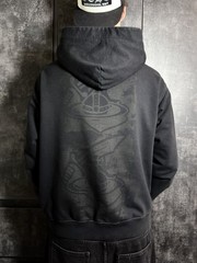 Sick Vivienne Westwood Anglomania Big Logo Orb Pirate Hoodie Luxury Streetwear L