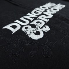 Dungeons & Dragons Hoodie Adult Large Embroidered Zip Jacket BoxLunch Black D&D