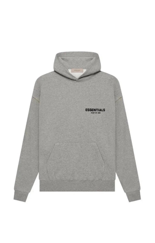Essentials Hoodie ‘Dark Oatmeal’ Loose Drop Shoulder Fall Winter 100% AUTHENTIC
