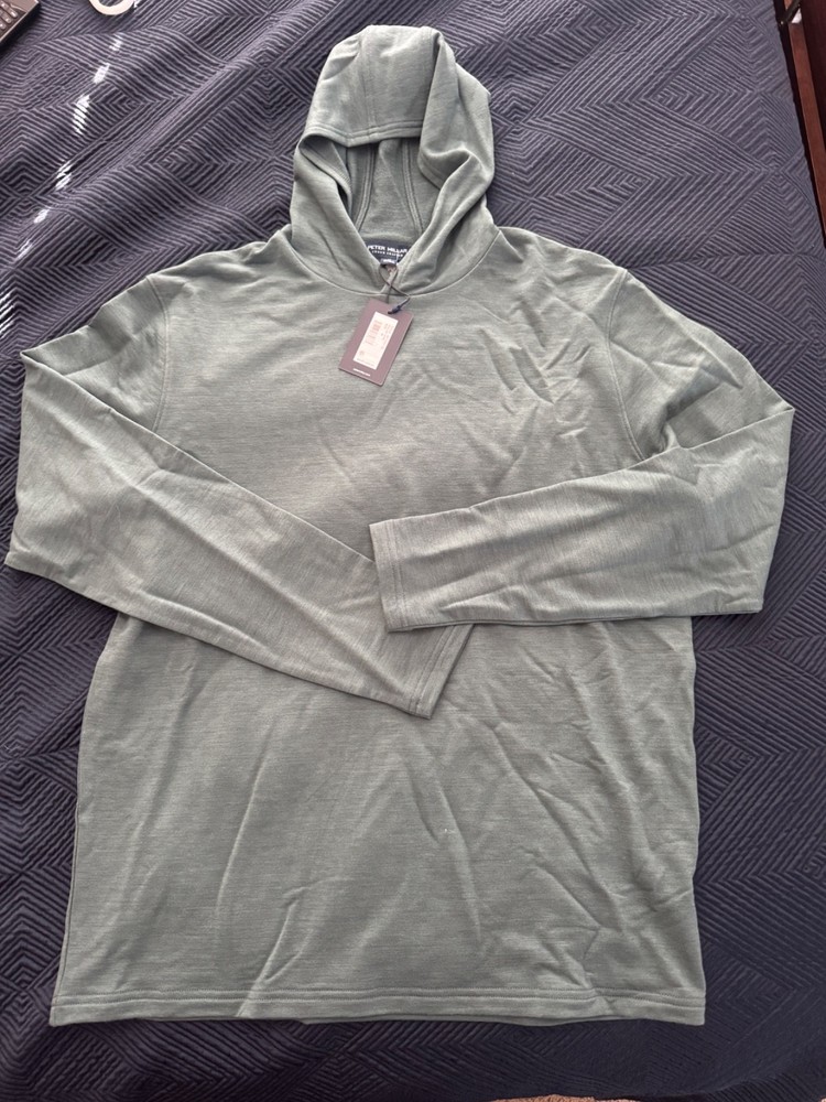 Peter Millar Crown Crafted Excursionist Flex Heathered Hoodie Mens Medium NEW