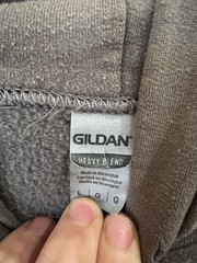 Gildan Heavy Blend Gray Hoodie Size Large
