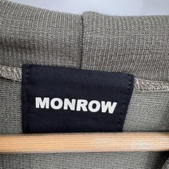 Monrow Mens Hoodie XXL Olive Green Rayon Blend Lightweight Soft Minimalist