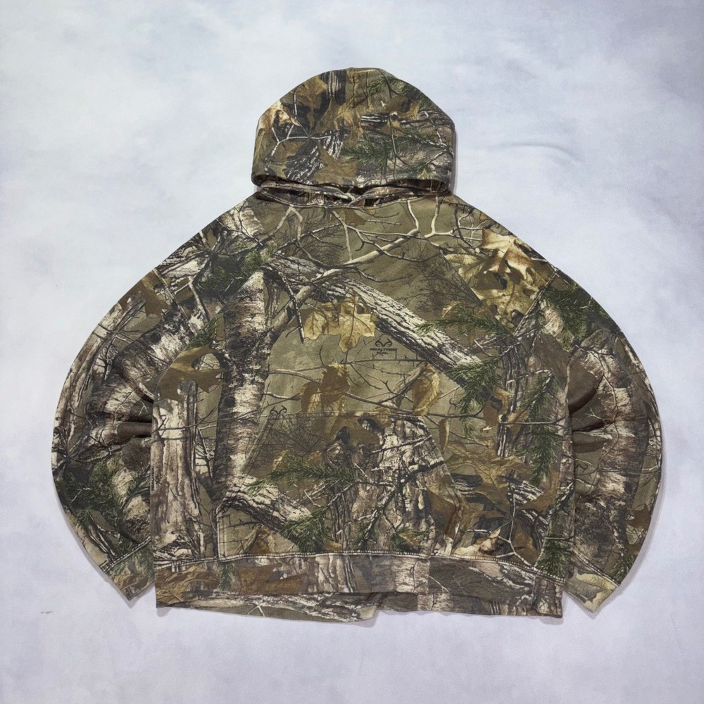 Realtree Camo Hoodie Men’s Large Pullover Fleece Sweatshirt Outdoor Hunting