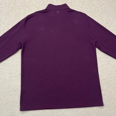 Mizzen+Main Mens 1/4 Zip Pullover Golf Sweatshirt Plum Burgundy Size XL