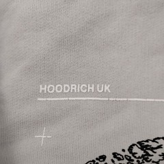 Hoodrich Hoodie Mens Medium Gray Street Wear UK Designer Hip Hop Sweatshirt
