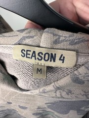 Yeezy Season 4 Camo Hoodie Size Medium YZY Kanye West Camouflage Italy Heavy