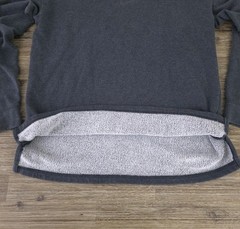 Nike Yoga Therma-FIT Essential Fleece Crewneck Sweatshirt Mens LG Charcoal Gray