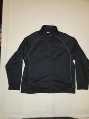 Champion Authentic Black Full Zip Sweatshirt Athleisure Gym Size Mens XL EUC
