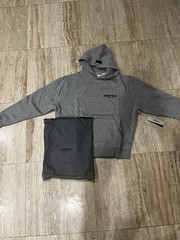 NEW Size Small Fear Of God Essentials Hoodie Dark Oatmeal (SS22) 100% AUTHENTIC