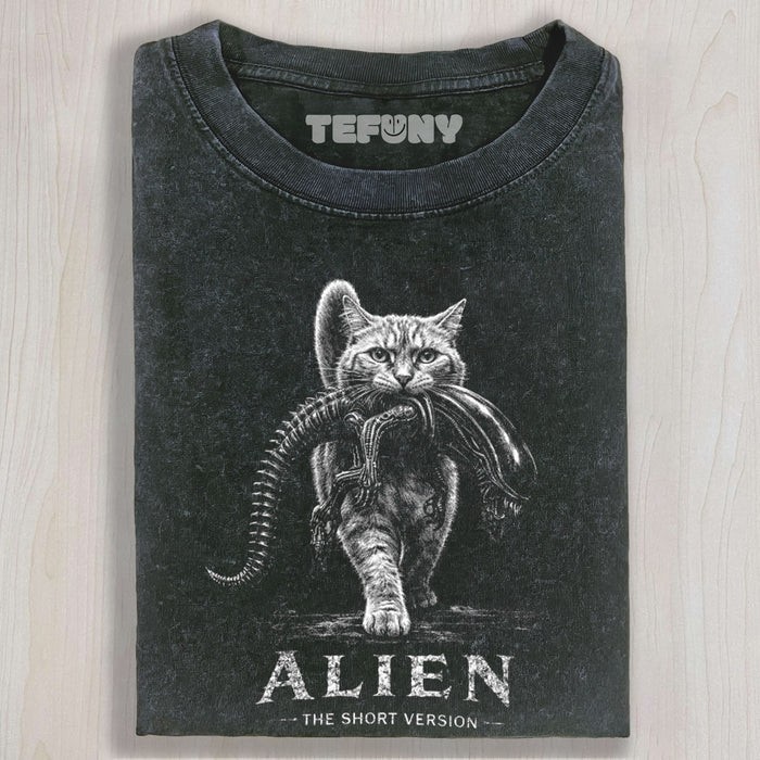 ALIEN THE SHORT VERSION CAT UNISEX TEE