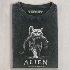 ALIEN THE SHORT VERSION CAT UNISEX TEE
