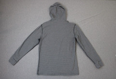 Lands End Hoodie Mens Medium (38-40) Striped 100% Cotton Drawstring