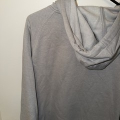 Men’s Carhartt Force Hoodie Large Gray Relaxed Fit Graphic Logo Lightweight