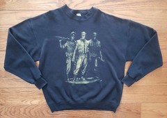 Vintage Vietnam Unforgivable Soldiers Memorial Crewneck Sweatshirt Size XL USA