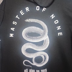 H&M Divided Master of None Snake Graphic Hoodie Men Large Black Streetwear Y2K