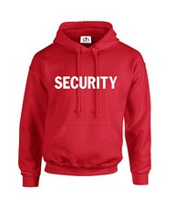 SECURITY HOODIE JUMPER WORKWEAR XXS-3XL FANCY DRESS DOORMAN POLICE (SECURITY)