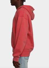 MNML Open Neck Hoodie Vintage Red Sizes XS, S, M, L, XL & XXL NEW Men Sweatshirt