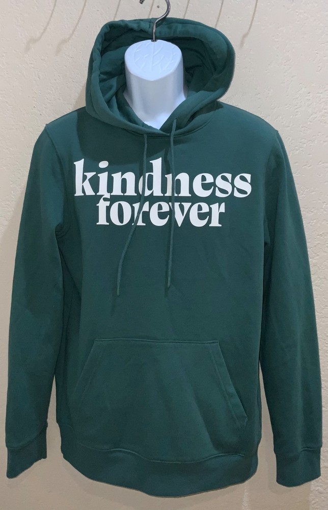 Mens S or XXL pullover Hoodie w/drawstring & Kangaroo pocket GREEN Graphic print