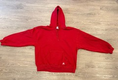 Russell Athletic Hoodie, Color Red, Size XXL, Made In Bangladesh.