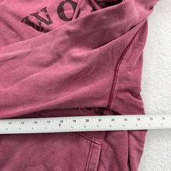 World Gym Hoodie Mens Small Maroon Pullover Graphic Logo Workout Fitness