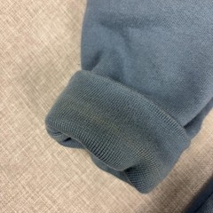 L.L. Bean Katahdin Iron WHoodie Mens M Blue Full Zip Sherpa Lined Fleece
