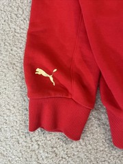 PUMA Men’s Full Zip Hoodie Large Red Long Sleeve Pockets