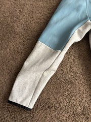Nike Sportswear Tech Fleece Hoodie Cerulean Blue/White/Grey Mens XL CU4489-424