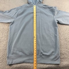 Life Is Good Mountain Hoodie Mens Large Blue Sweatshirt Outdoor Hiking Walking