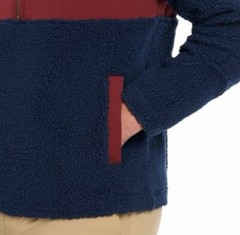 Hurley Men’s Half Zip Sherpa Hoodie Anorak Long Sleeve Size Large NEW