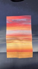 Calvin Klein Collection Men Spring 2014 Neoprene Sunset Sky Beach Sweatshirt M