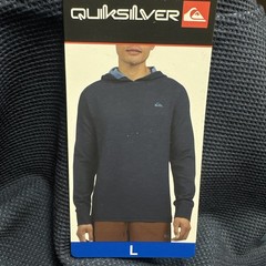 Quiksilver Mens Textured Pullover Sweater Hoodie New – Size L – Blue color