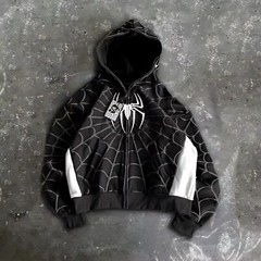 Y2k Spider-Man puff print hoodie