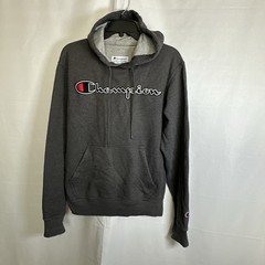 Champion Authentic Athleticwear Mens Hoodie Pullover Logo Grey Sz- S #2130