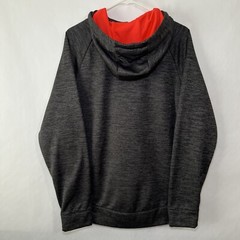 Russell Athletic Tech Fleece Hoodie Sweatshirt Men Size Medium Gray Heather Pink