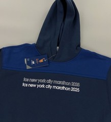 NEW New Balance TCS New York City Marathon 2025 Short Sleeve Hoodie Galaxy Blue