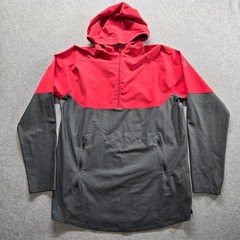 Under Armour Threadborne Mens XL Red Gray 1/4 Zip Hoodie Jacket 1306419 633