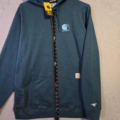 Carhartt Fast Dry Hoodie Large tall Mens Blue Lightweight Sweatshirt Relaxed NWT