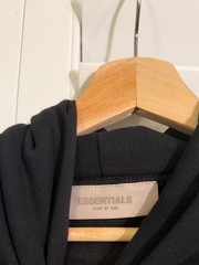 Essentials Men’s Black Pullover Hoodie Logo Hoodie SMALL