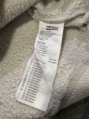 Billabong Adventure Division Large 1/4 Zip Mock Neck Fleece Pullover Oatmeal – S