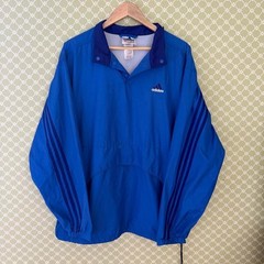 Vintage 90s blue adidas quarter zip pullover